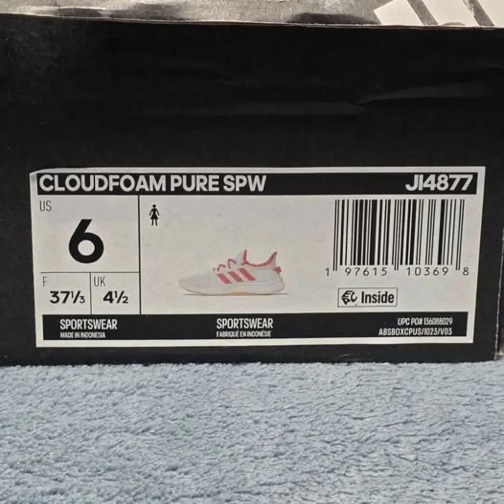 Adidas Cloudfoam Pure SPW Women's Size US 6 - White Coral Sneakers